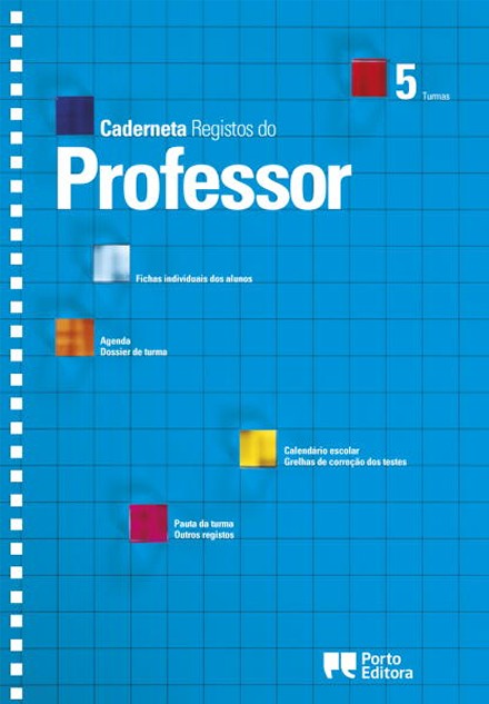 Caderneta de Registos do Professor - 5 Turmas